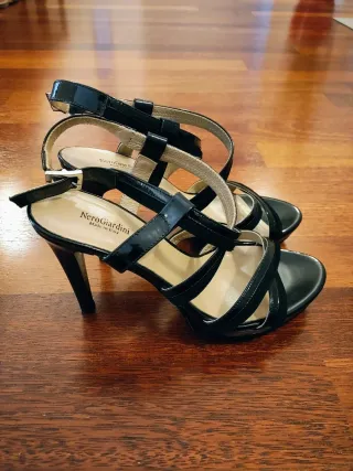 Sandali NeroGiardini donna n.38 nero lucido