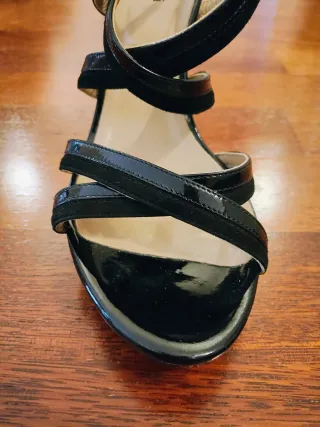 Sandali NeroGiardini donna n.38 nero lucido