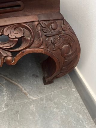Mesa de salón de madera de TECA 90x90 cm