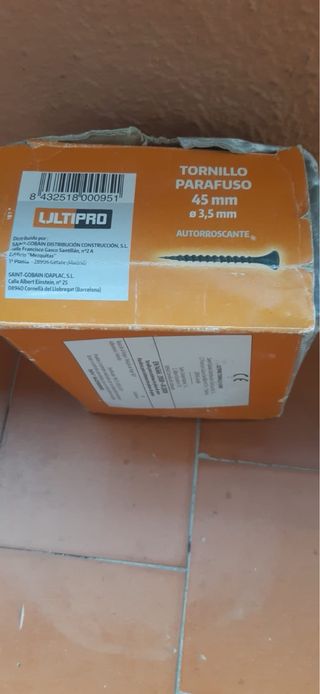 Tornillos Valles para Pladur 3,5x35mm (1000 uds)