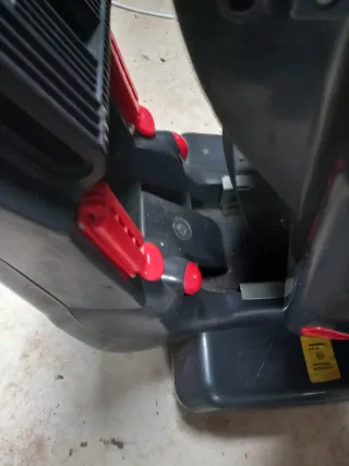 Silla coche bebé azul y gris