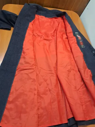 Abrigo largo vintage gris