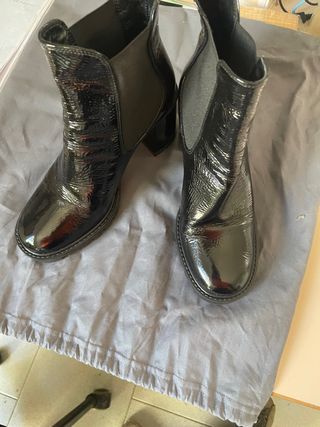 Stivaletti donna neri vernice