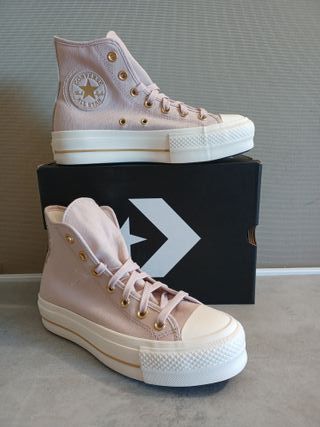 Converse Chuck Taylor Lift Hi Flush Rosa Dorado