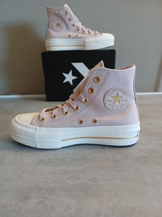 Converse Chuck Taylor Lift Hi Flush Rosa Dorado