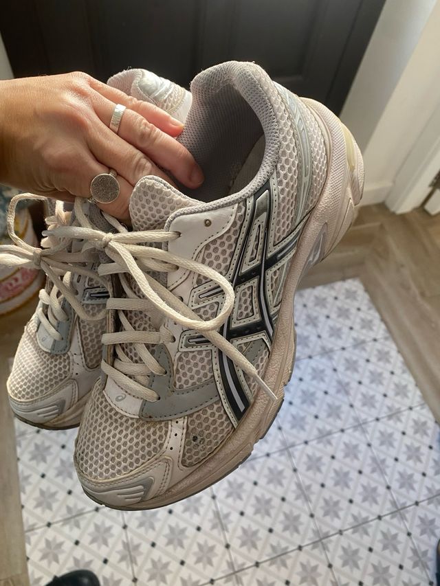 Zapatillas Asics Talla 39 Gris/Blanco