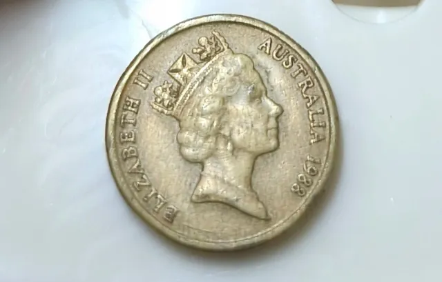 Moneda Australia Reina Isabel II 1988