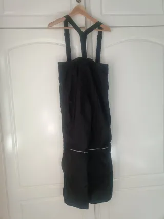 Pantalón de esquí junior negro Talla 10/12.