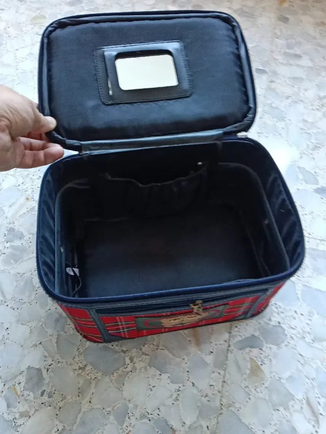 Neceser Honey Bear cuadros escoceses