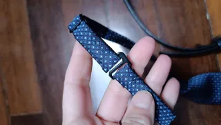 Corbata y cinturón infantil azul