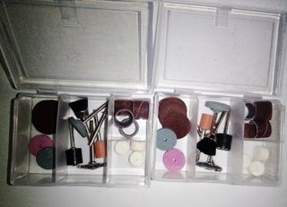 Dos cajas accesorios Parkside para maquinas Dremel