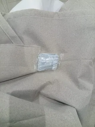 Cortina japonesa de algodón beige