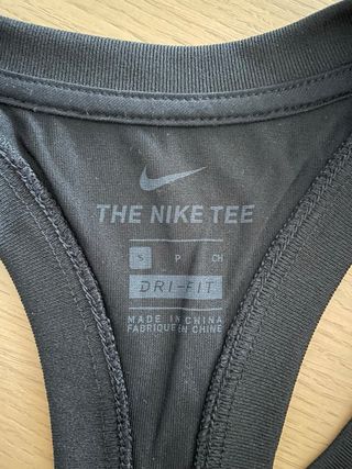 Camiseta tirantes Nike Dry-Fit negra