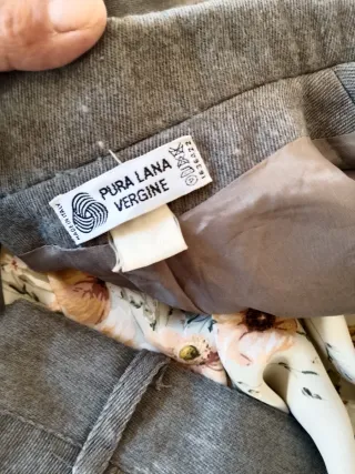 Tailleur donna lana vergine grigio