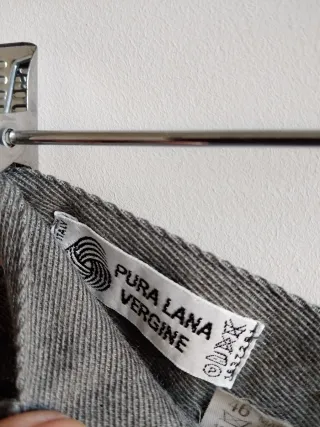 Tailleur donna lana vergine grigio