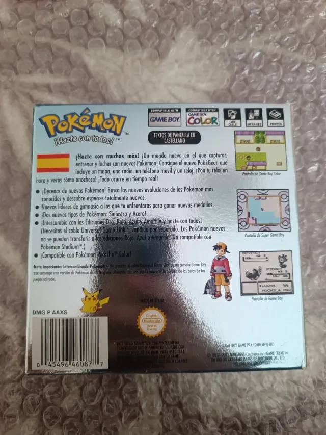 Gioco Pokémon Plata Game Boy Color Completo