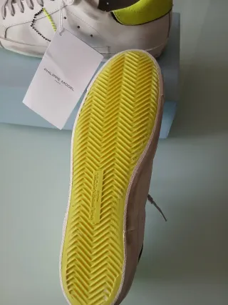 Sneakers Philippe Model Bianco Giallo Tg 45