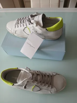 Sneakers Philippe Model Bianco Giallo Tg 45