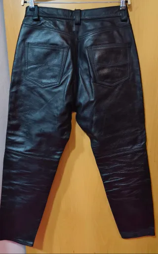 Pantalón de piel A R C para moto