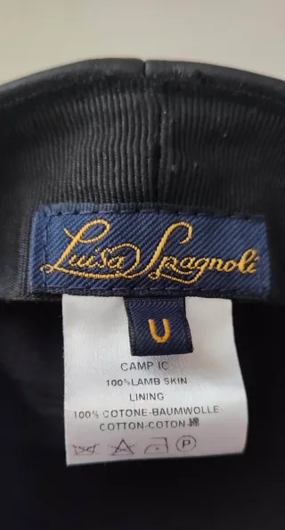 Berretto in vera pelle Luisa Spagnoli