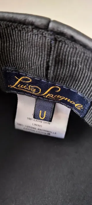 Berretto in vera pelle Luisa Spagnoli