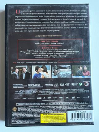 Los Crímenes de Oxford DVD Edición Limitada