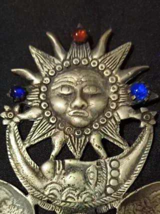 Broche Ceremonial Andino Sol y Luna