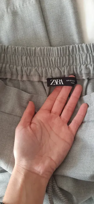 Conjunto Zara Camisa y Pantalón Gris