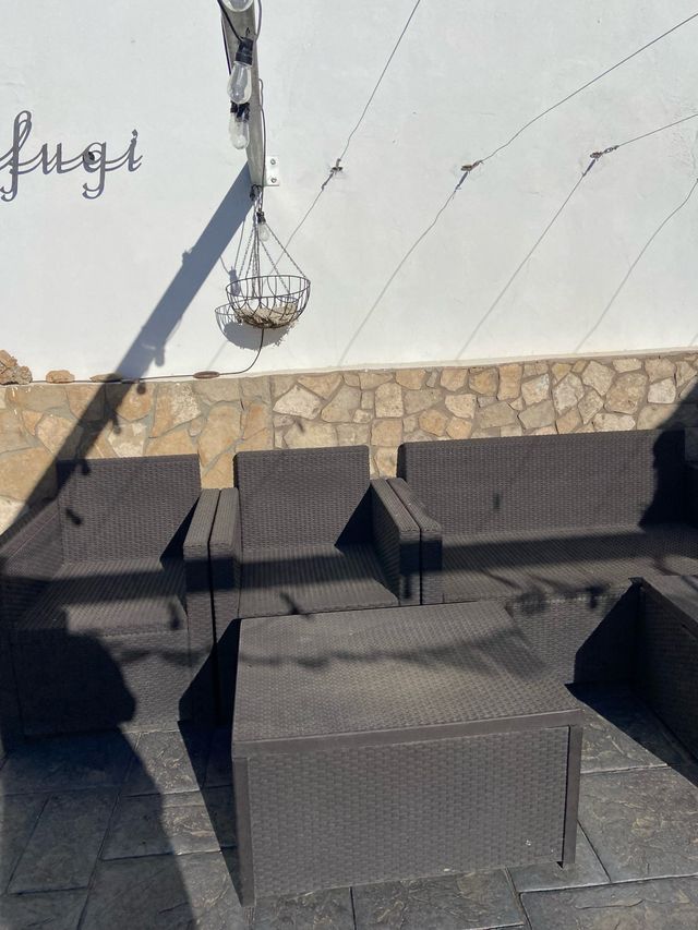 Conjunto de Muebles de Jardín Ratán