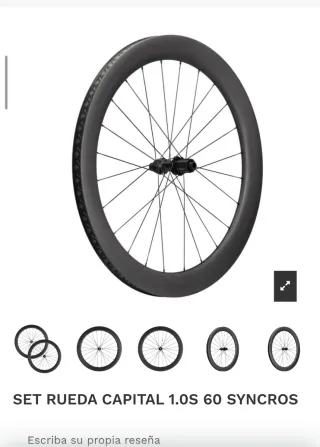 Ruedas Syncros Carbono Capital 1.0 60mm. A ESTRENA