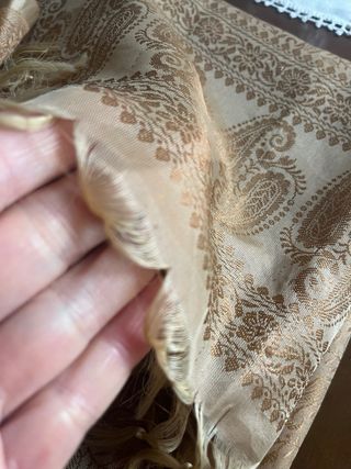 Pashmina Seda India Beige/Dorado