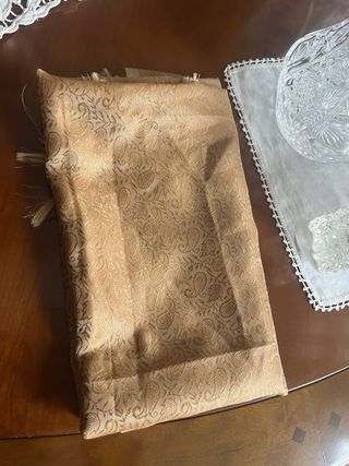 Pashmina Seda India Beige/Dorado