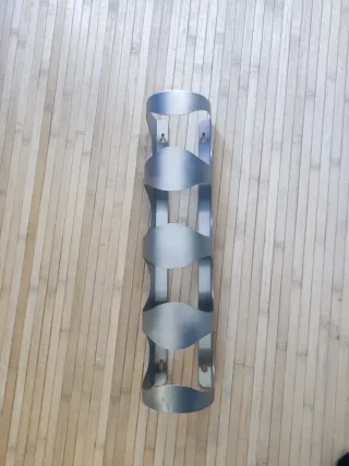 Botellero de metal para 4 botellas de vino