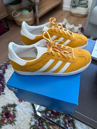 Zapatillas Adidas Gazelle Amarillas Talla 38 2/3