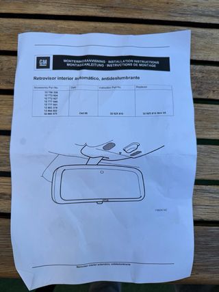 Espejo retrovisor interior Saab 93