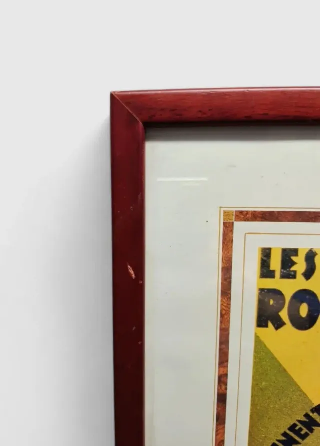 Lámina Les Cafes Roussel enmarcada