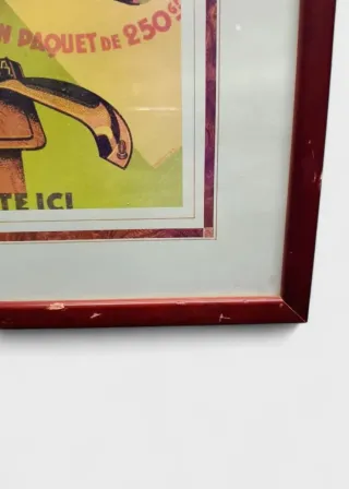 Lámina Les Cafes Roussel enmarcada