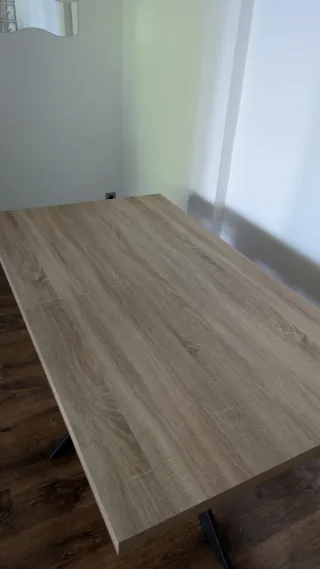 Mesa de comedor madera y metal