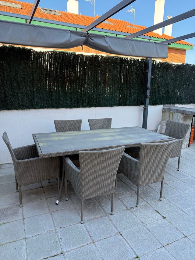 Mesa y 6 Sillas Exterior