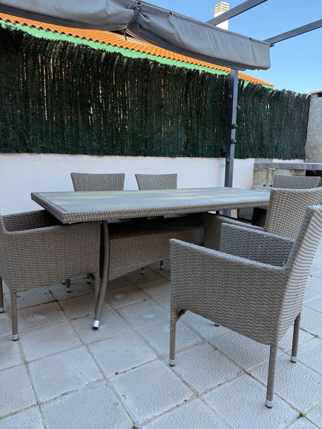 Mesa y 6 Sillas Exterior