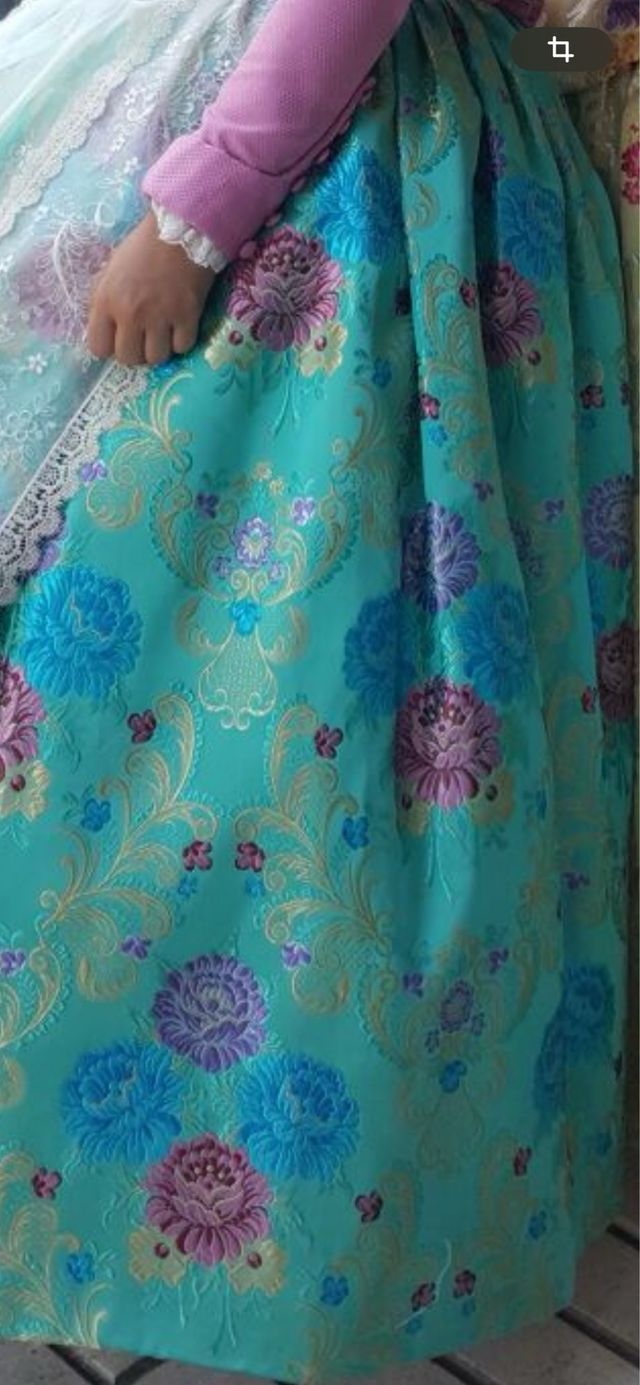 Falda Alicantina Azul Talla Única