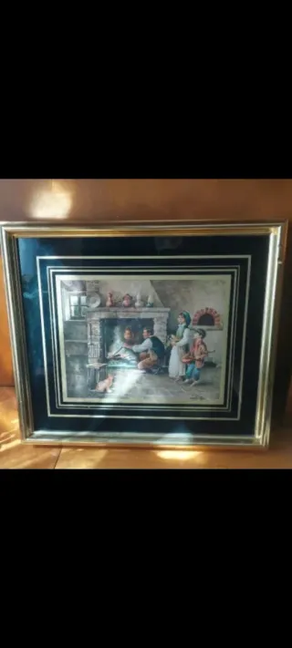 Cuadro decorativo con hueco para contador