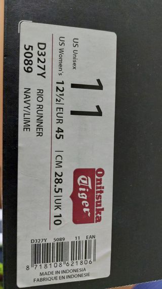 Onitsuka Tiger Rio Runner Nuove 45