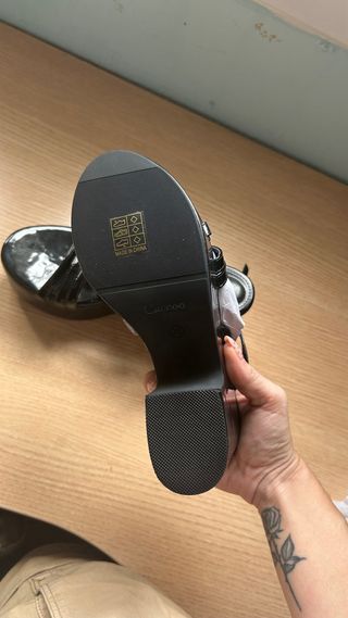 Sandalias de plataforma negras