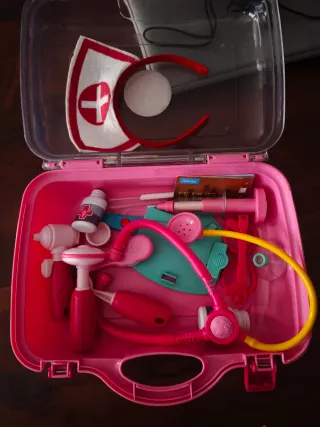 Maletín de enfermera médico rosa