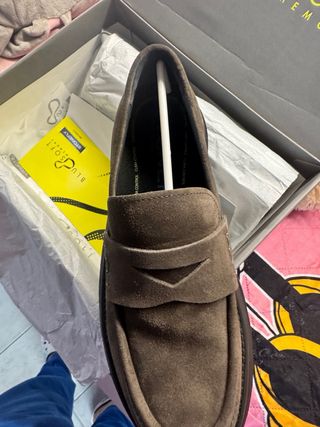 Mocassini scamosciati Stonefly uomo marrone 43