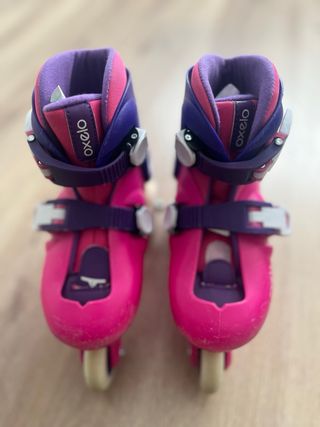 Patines Oxelo rosas y morados