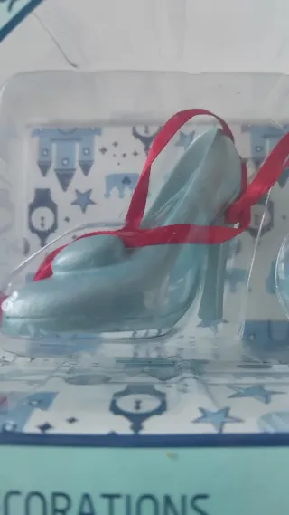 Disney Bolas Navidad Carruaje y Zapato Azul