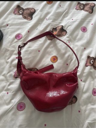 Bolso Zara Rojo Charol