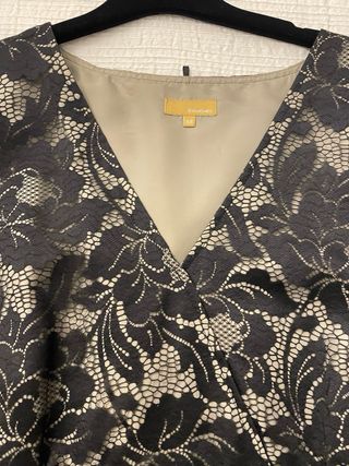 Vestido fiesta encaje negro Couchel de Talla 58